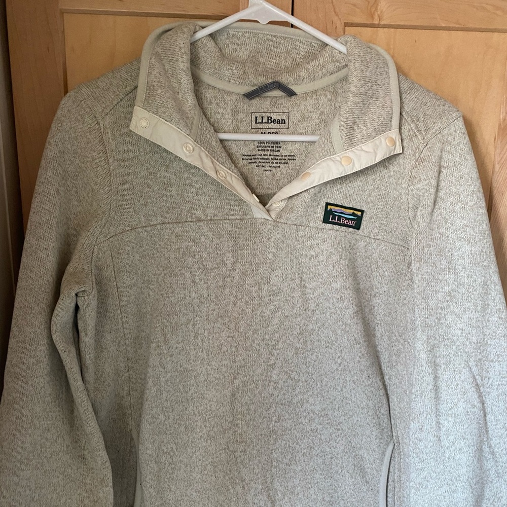 LL Bean Sweater Fleece Pullover
